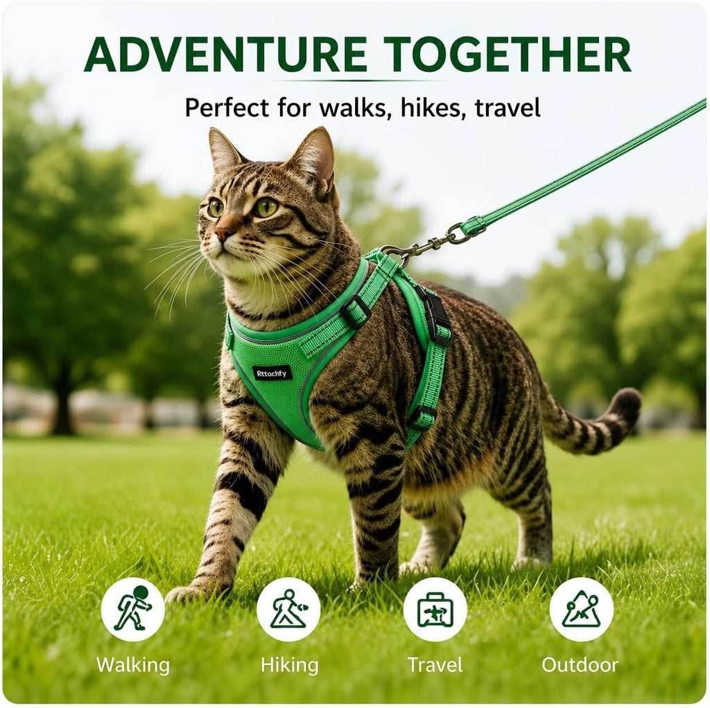 Rttochfy no choke pet vest harness metal leash clip close up