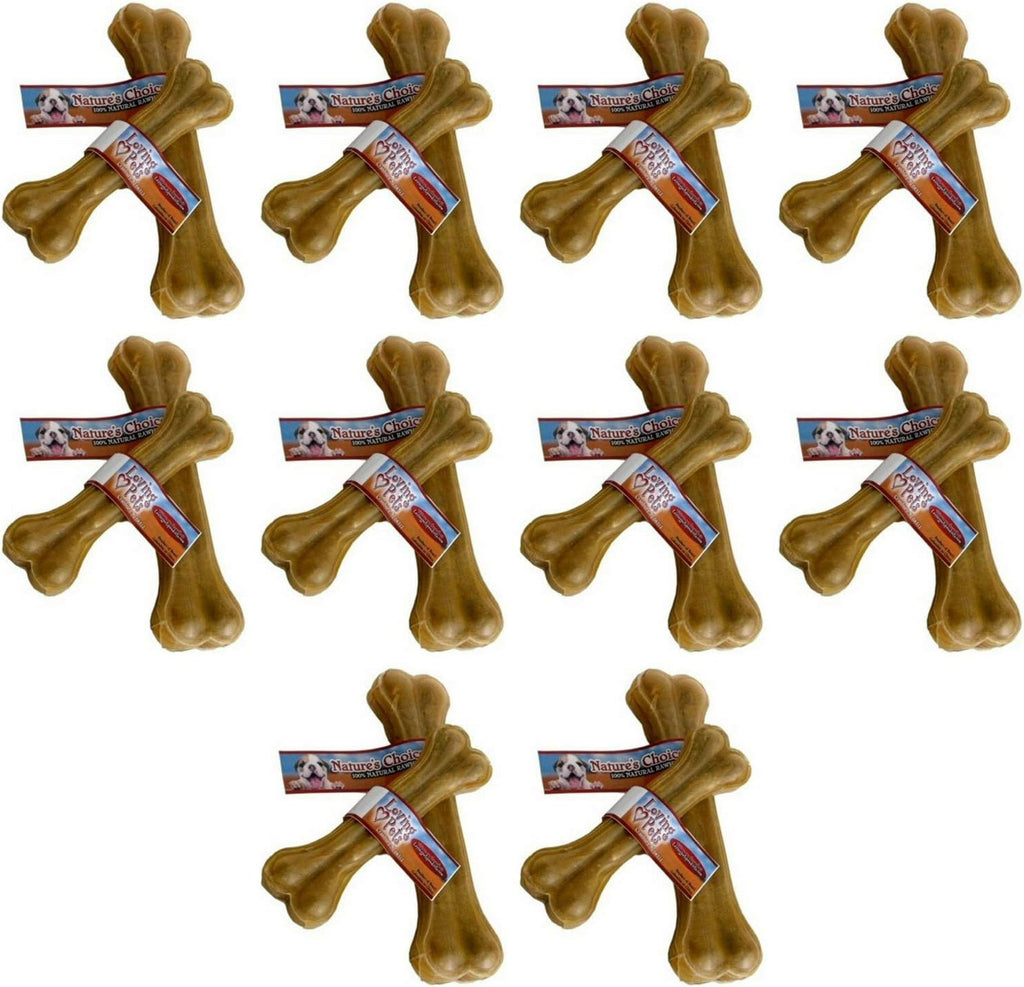 Loving Pets natural dense core compressed rawhide dog bone for aggressive chewers