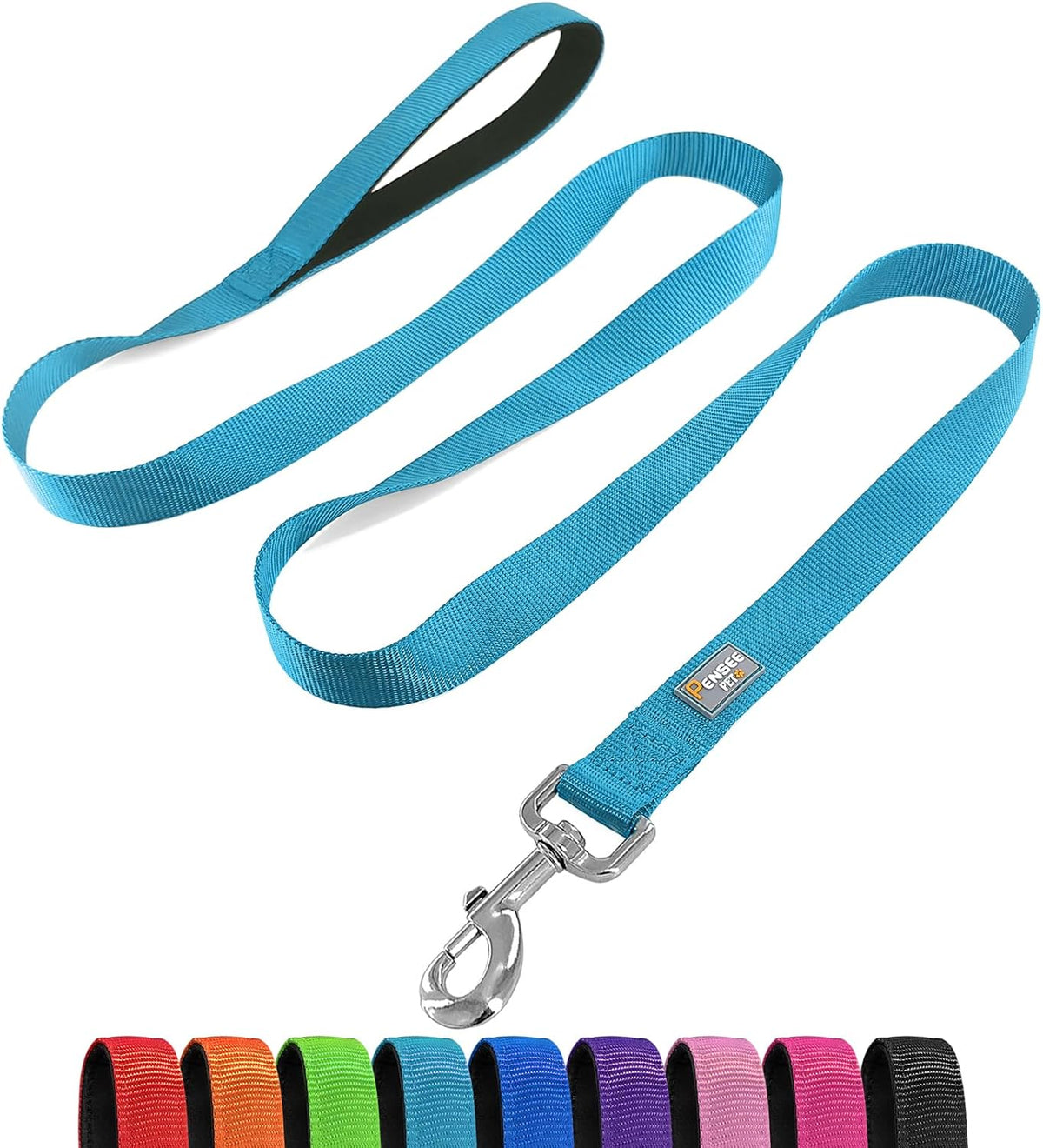 Durable high density webbing pet training lead for medium breeds