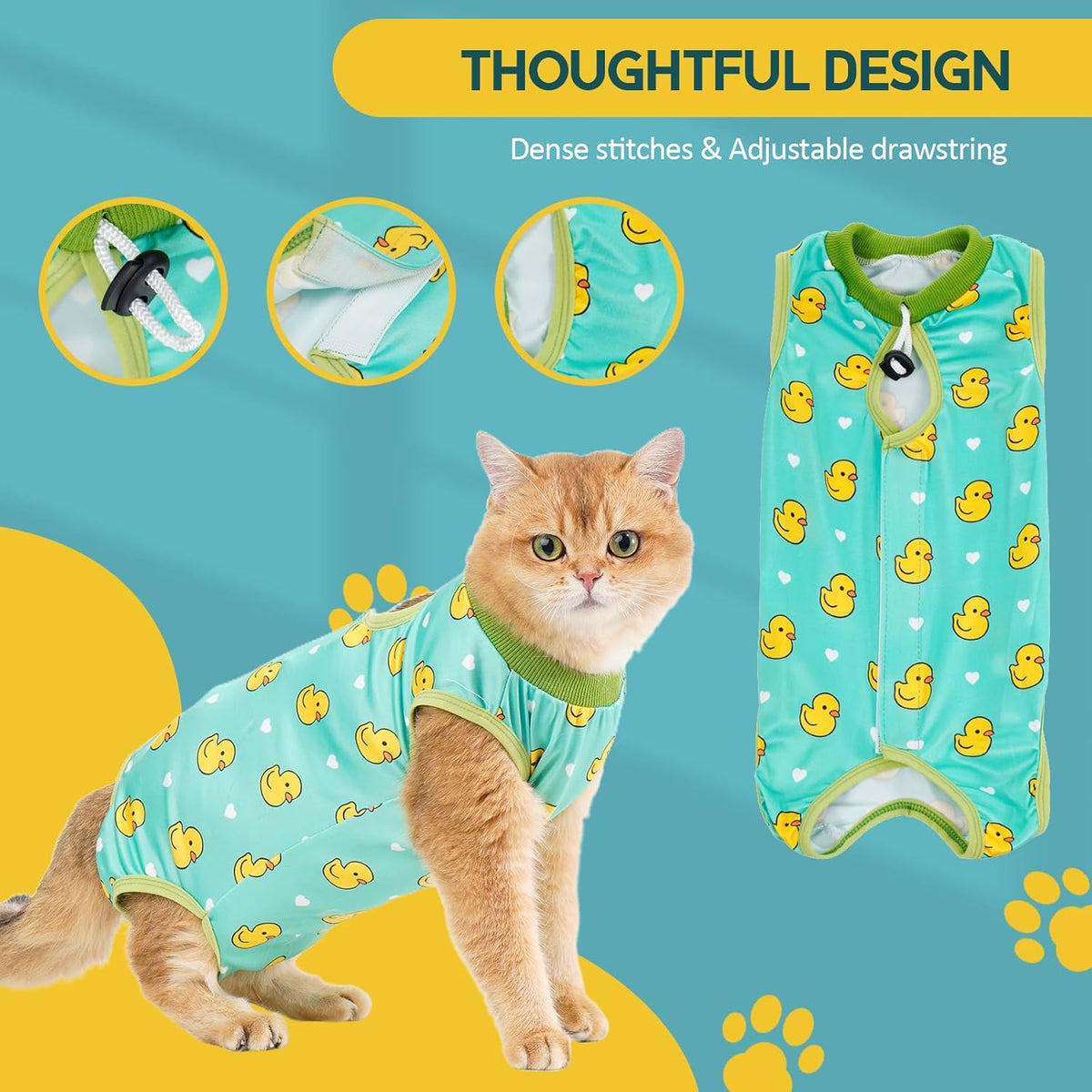 Avont pet medical clothing for feline skin diseases and sterilization recovery.