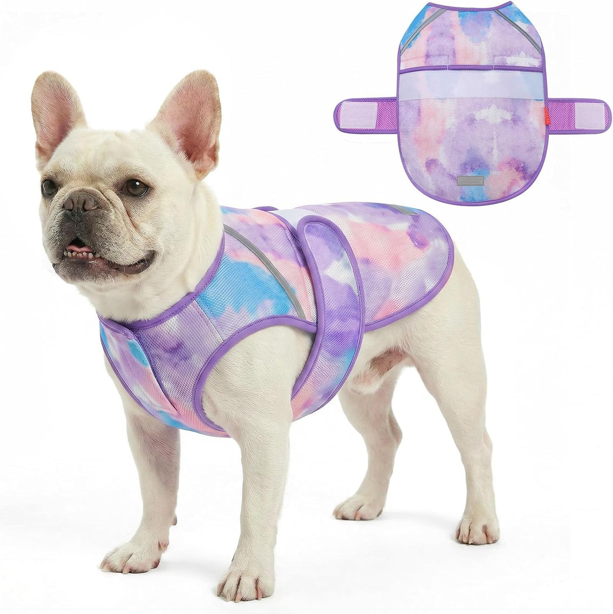 Kyeese dog cooling vest purple front view
