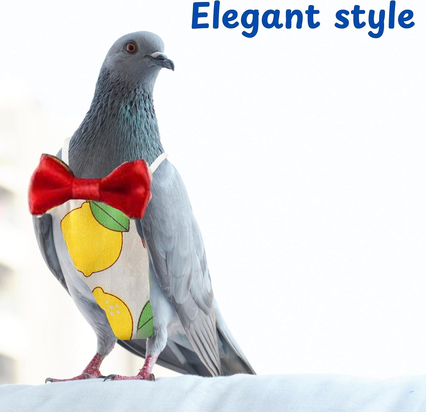 Homedy Crafts bird accessories flight suit packaging showing safe and breathable cotton materials