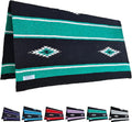Majestic Ally Navajo design acrylic saddle blanket front view for horse riding comfort.