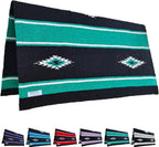 Majestic Ally Navajo design acrylic saddle blanket front view for horse riding comfort.