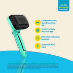 ReadyHouse 4-piece professional pet grooming set including hair removal comb and cleaning brush tools.