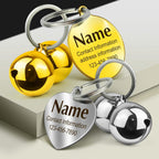 Close up of Hopelf personalized dog tag and charm for pets