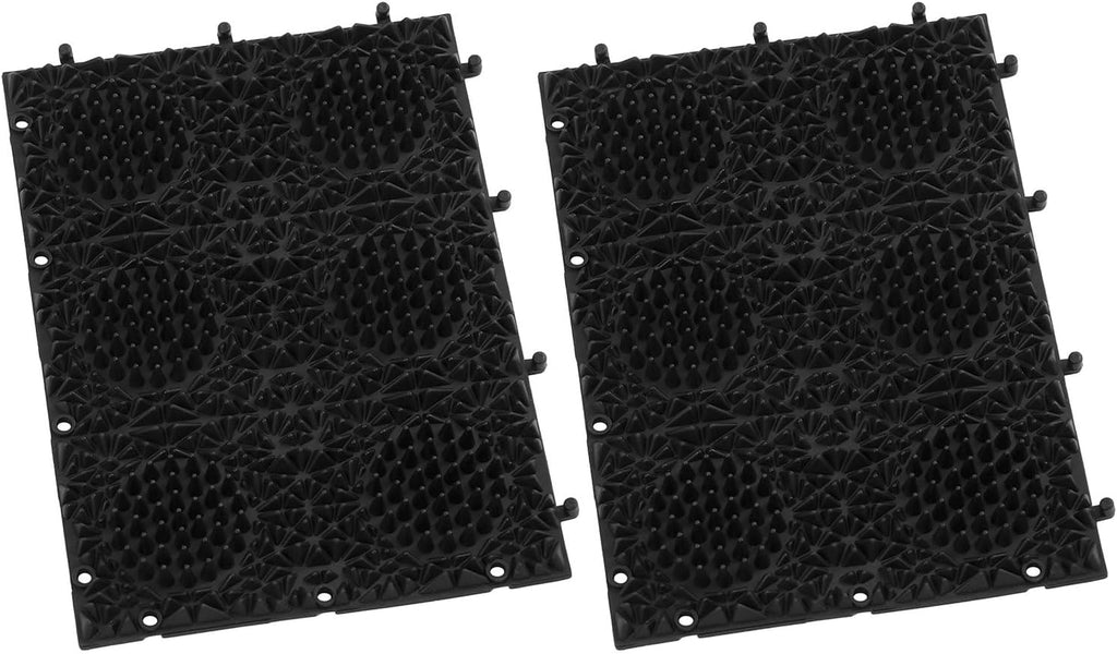 Detailed view of the interlocking design for the cat massager