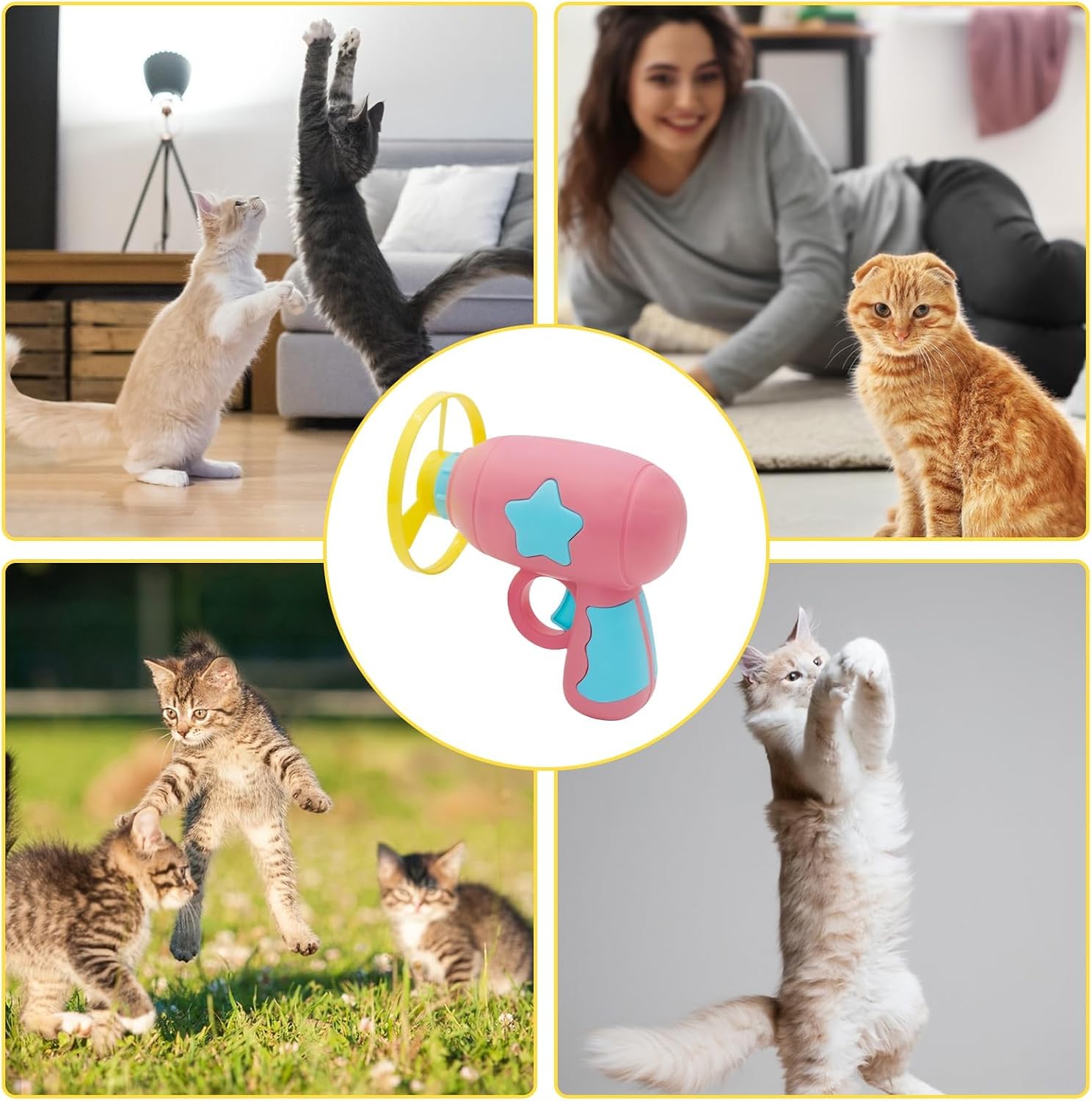 Andiker indoor kitten exercise and hunting instinct training toy