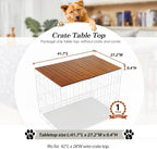 HiCaptain heavy duty composite wood kennel table topper flat layout view