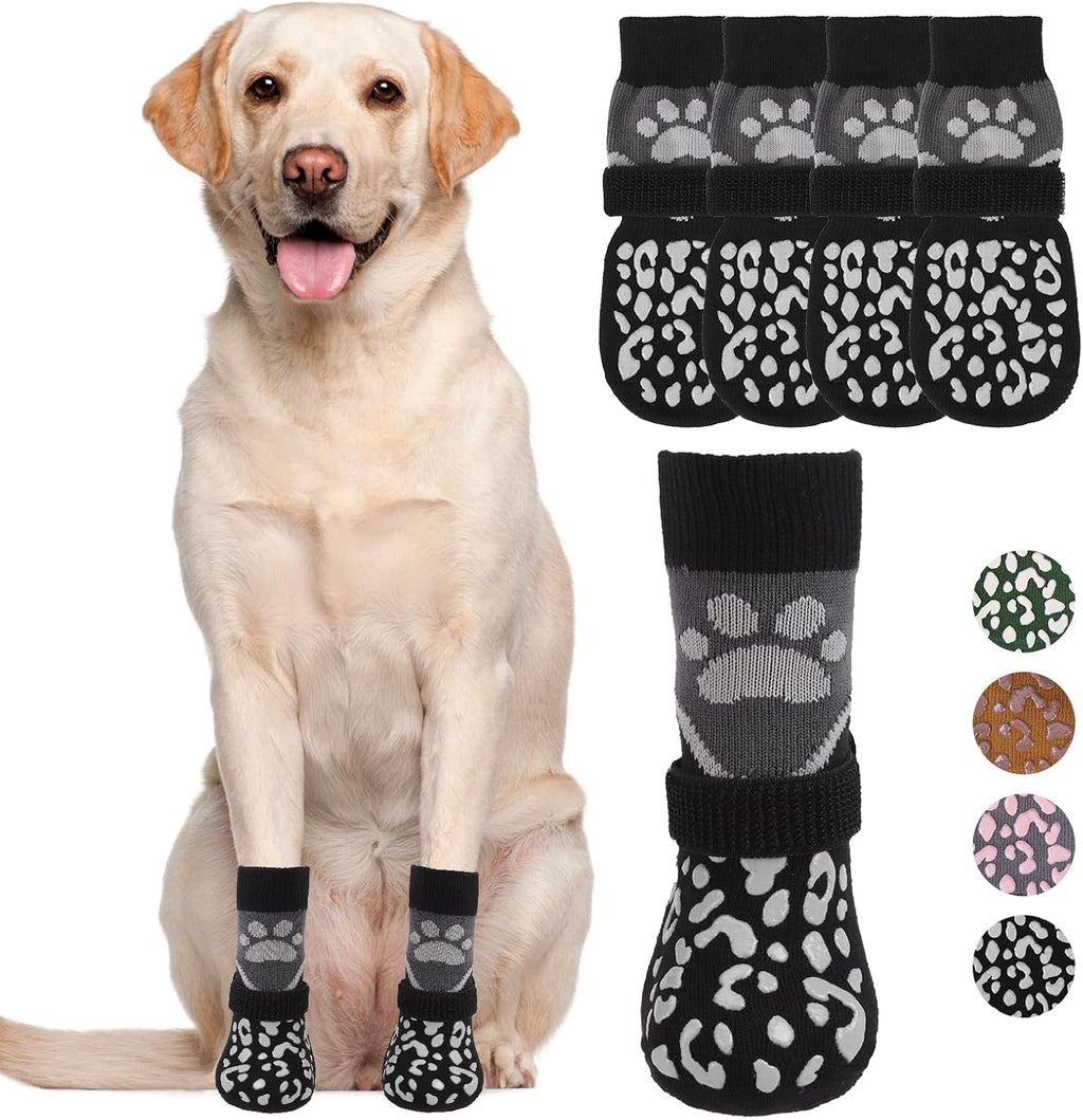 KOOLTAIL Dog Socks Shoes for Hot Pavement, Breathable & Warm Winter Dog Booties to Prevent Licking Paws for Small Medium Large Senior Dogs,Non Slip Grippy Pet Boots & Paw Protectors for Hardwood Floor - Image 14