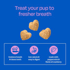 Ark Naturals vet formulated brushless toothpaste chews for dogs eight to twenty pounds.
