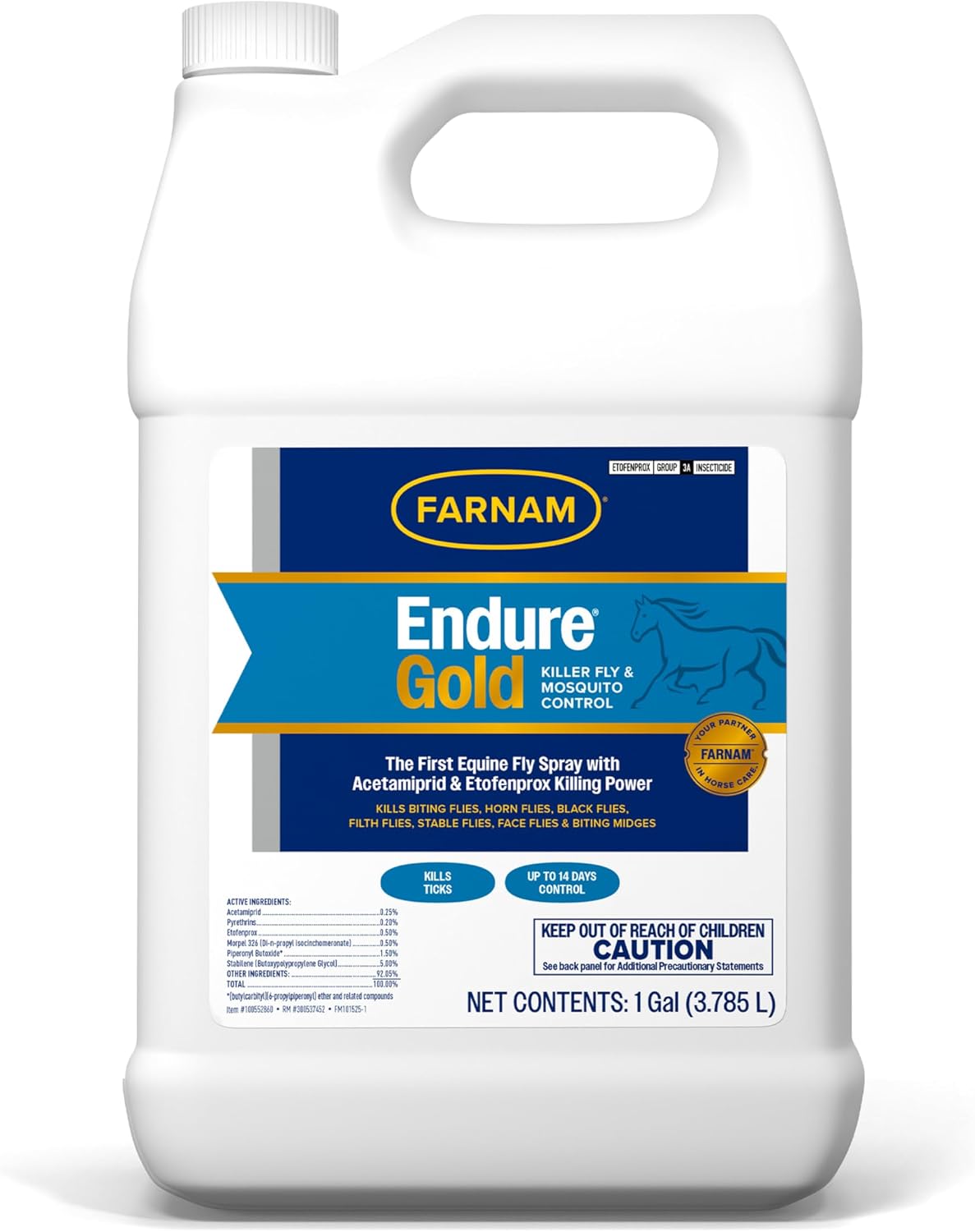 Farnam Endure Gold Killer Fly Spray for Horses, Powered by Acetamiprid & Etofenprox, Kills Biting Flies Fast and Protects Up to 14 Days, 32 oz - Image 10