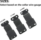 Herm Sprenger engraved logo on heavy duty black stainless steel training buckle