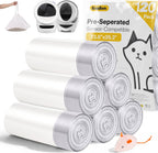 180 Pack Cat Litter Box Robot 5/4/3 Waste Bags,Transparent, Self Cleaning Litter Box Liners Bags for Most Automatic Cat Litter BoxesPre-Separated, Heavy Duty, 9-11 Gallon Capacity - Image 11