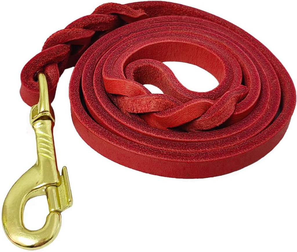 LWBMG Leather Dog Leash 6ft x 3/4 inch, Heavy Duty Genuine Leather Braided Dog Training Leash, Soft and Strong Pet Lead for Large, Medium, Small Dogs - Image 15