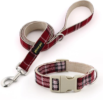 Soft cotton hemp texture detail on Plutus Pet collar