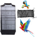 AIMICOCA Bird Cage Seed Catcher front view on a large wire birdcage.