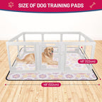 Stylish purple plants design on Bumubi absorbent pet floor mats