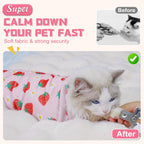 Supet cat wrap for cutting nails during home grooming session