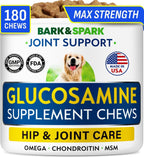 BARK&SPARK Glucosamine Chondroitin Dog Hip & Joint Supplement - Joint Pain Relief - Hip & Joint Chews - Joint Support Large Small Breed - Senior Doggie Vitamin Pill Joint Health - Image 15