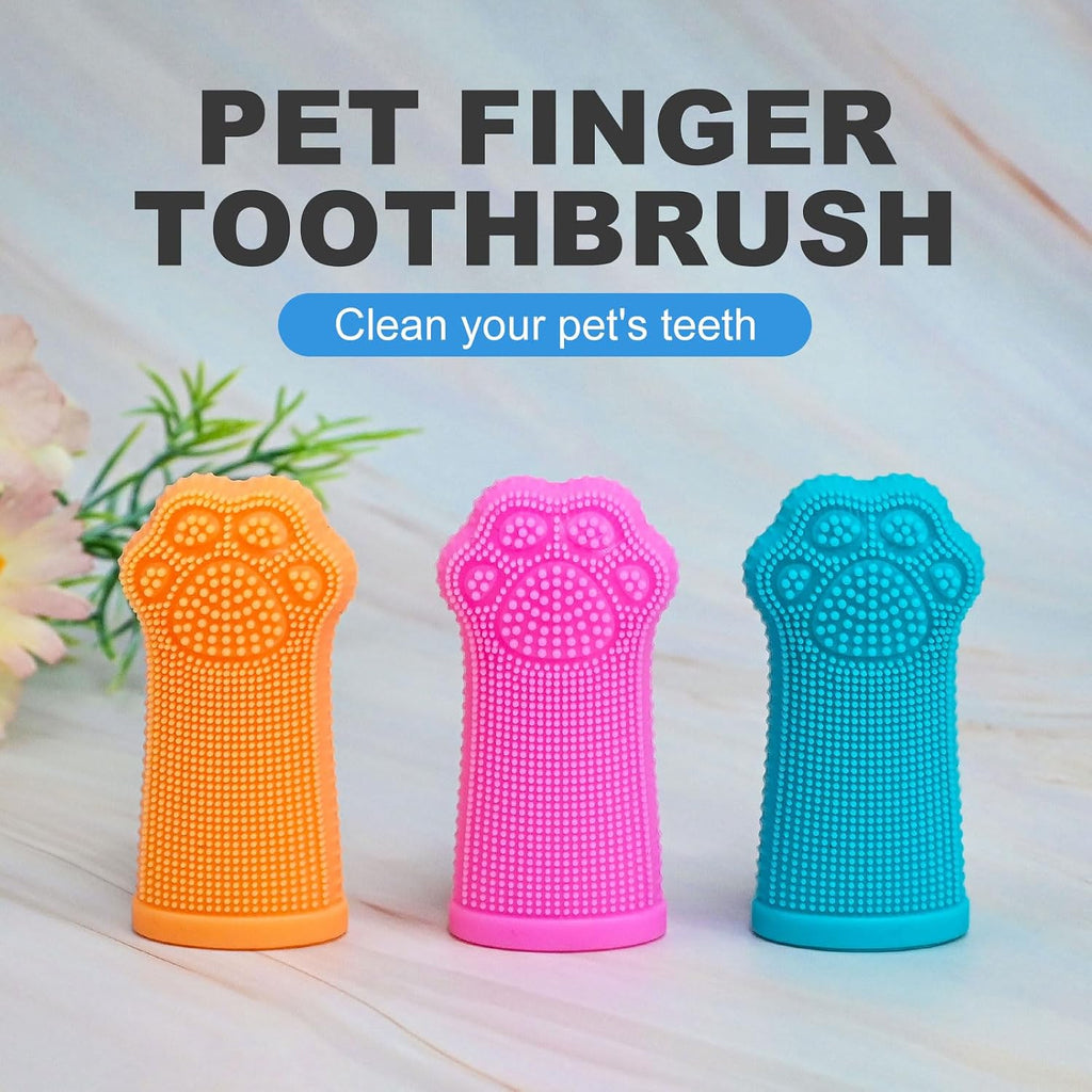 Hera Harmony Finger Toothbrush for Dogs & Cats, Soft Silicone Pet Dental Care Brush for Plaque & Tartar Removal, Teeth Cleaning & Gum Massage, Reusable 3 Pack - Image 9