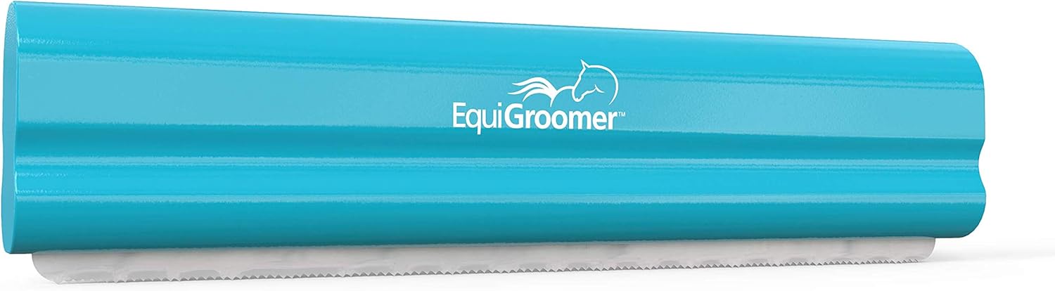 EquiGroomer 8-Inch Deshedding Brush for Horses and Large Shedding Dogs 50 lbs and Up (Golden Retriever, German Shepherd, Husky), Undercoat Grooming Tool, Removes Loose Hair and Fur, Blue - Image 14