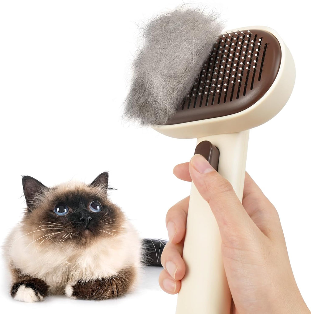Aumuca Cat Brush for Shedding, Cat Brushes for Indoor Cats, Cat Brush for Long or Short Haired Cats, Cat Grooming Brush Cat Comb for Kitten Rabbit Massage Removes Loose Fur - Image 10
