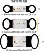 Pawnimals personalized pet collar tag close up details