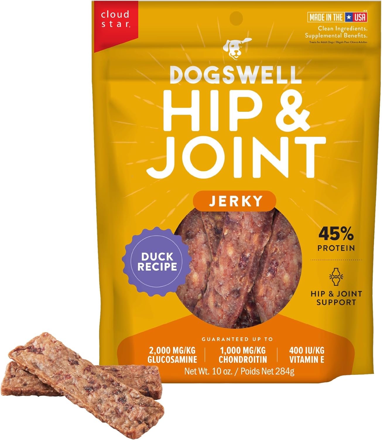 Dogswell Hip & Joint Jerky Dog Treats, Chicken Breast, 12 oz. Pouch - Image 12