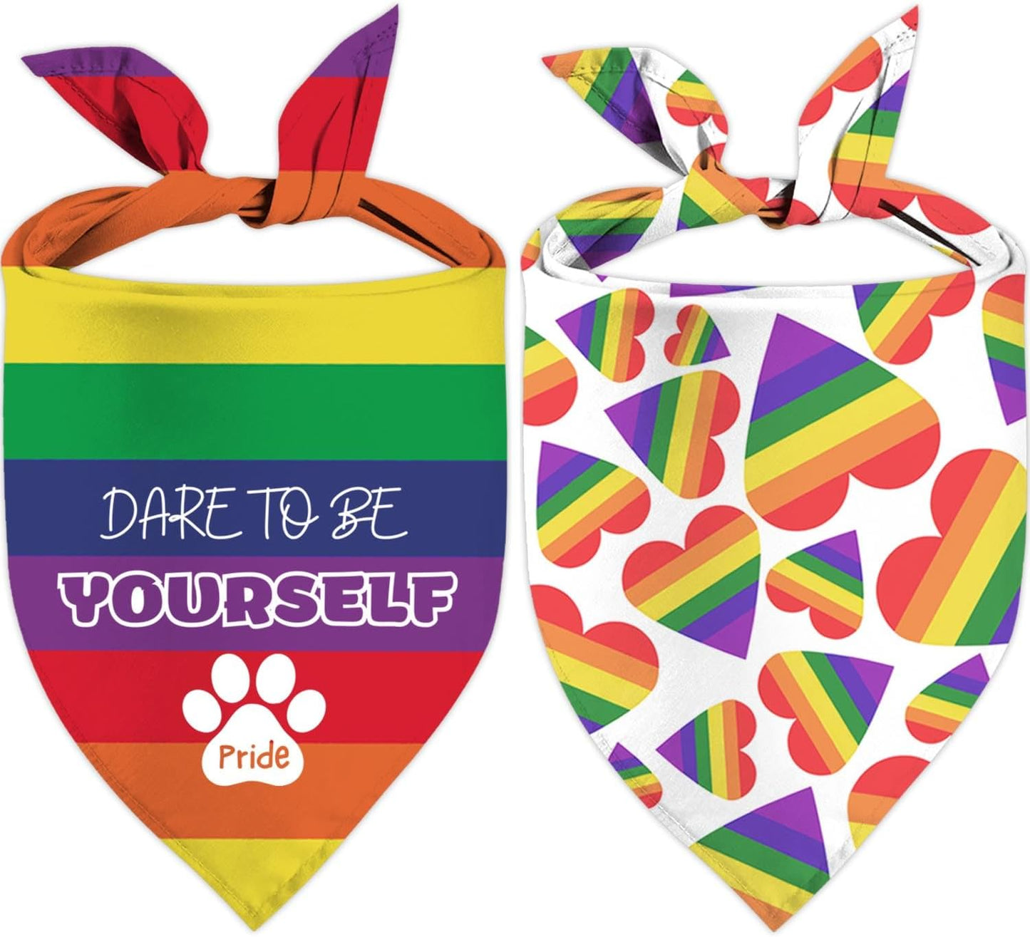 4th of July Dog Bandanas, Adjustable Independence Day Holiday Party Pet Decorations 2 Pack, Patriotic Bandana American Flag Triangle Bibs Cat Scarf Set - Image 14