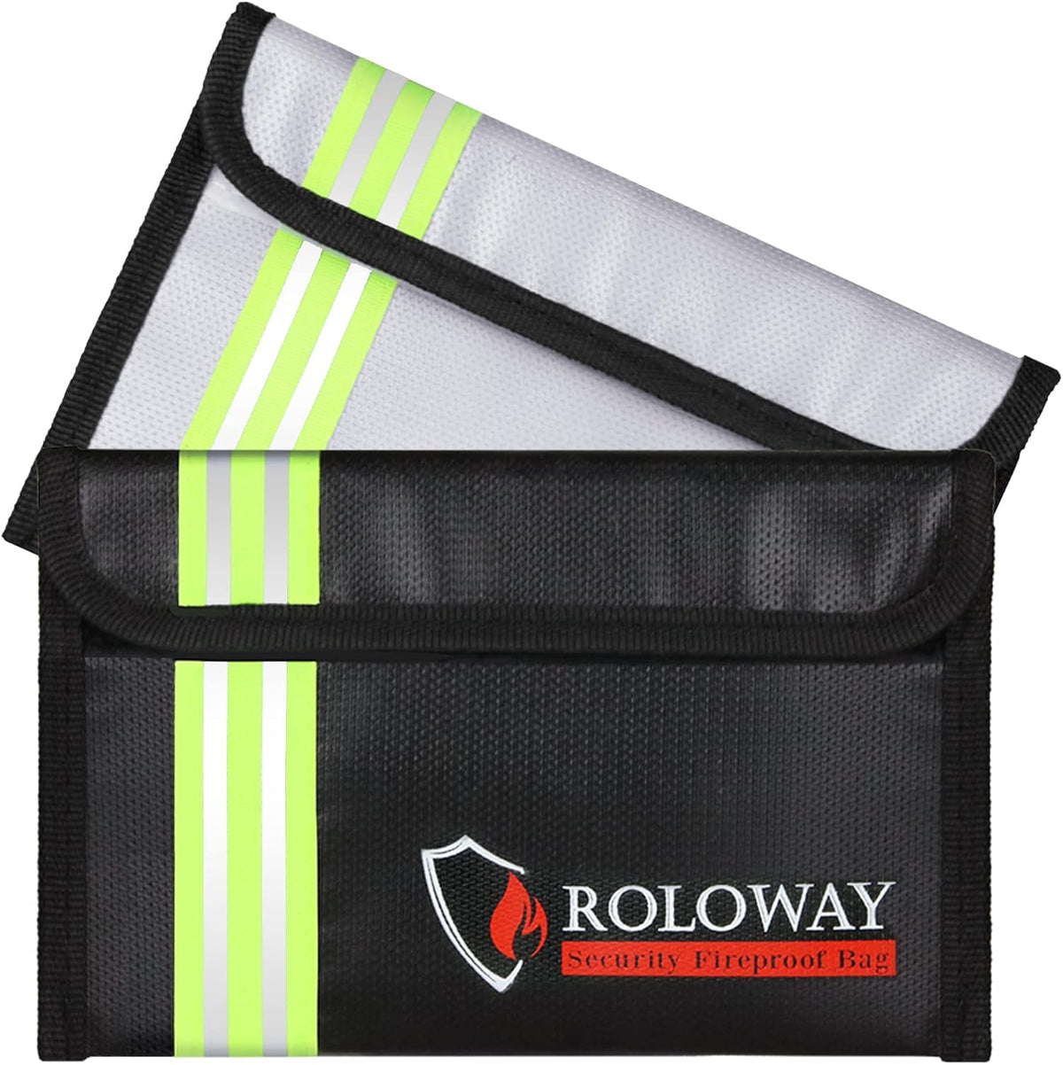ROLOWAY Small Fireproof Bag (5 x 8 inches), Non-itchy Fireproof Money Bag for Cash, Valuables, Passport, Currency & Keys (2-Pack) - Image 13