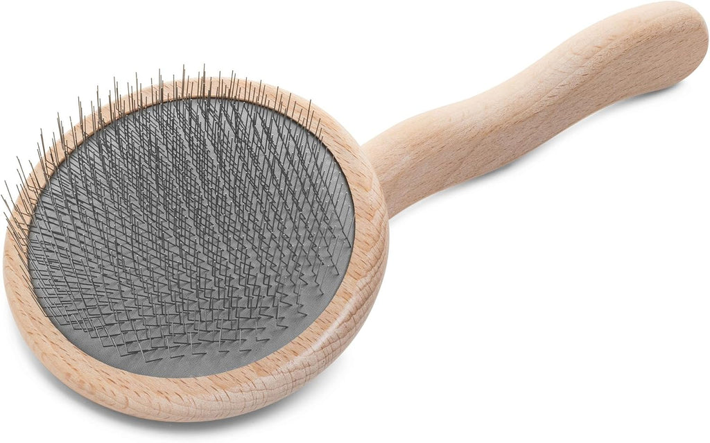 Chris Christensen Mark I Slicker Brush for Dogs, 12mm Pins, Groom Like a Pro, Handcrafted Lightweight Beechwood Ergonomic Handle, Stainless Steel Pins, A5I X-Small. Made in Germany. - Image 12