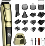 Olov Cyber 18-in-1 mens grooming kit front view with charging dock