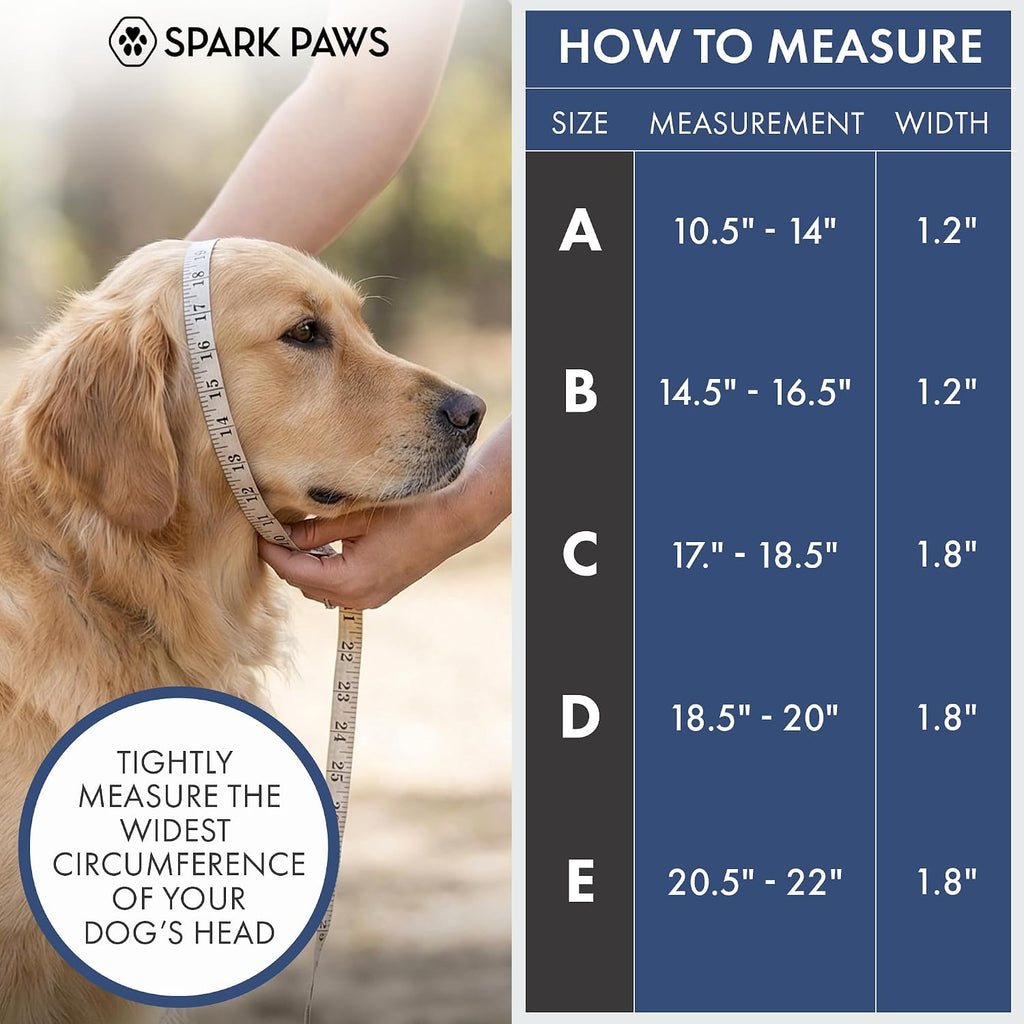 Spark Paws dog collar showing soft cushioned interior padding