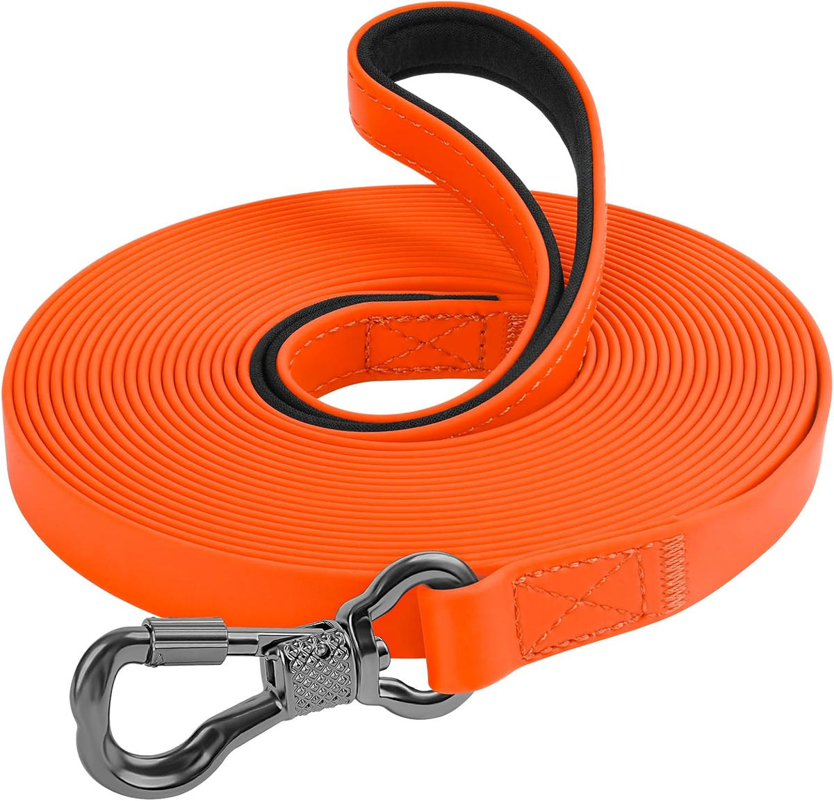 XiaZ 30 foot olive green long line leash packaged for pet training