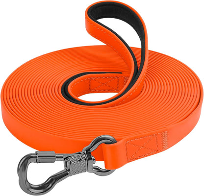 XiaZ 30 foot olive green long line leash packaged for pet training