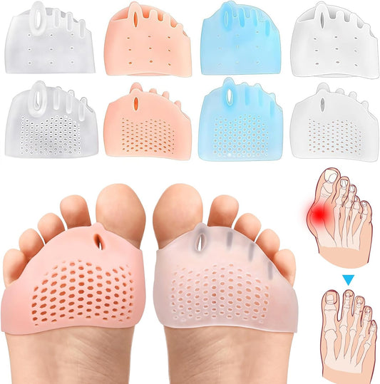 YSDYY silicone toe separators front view for bunion relief