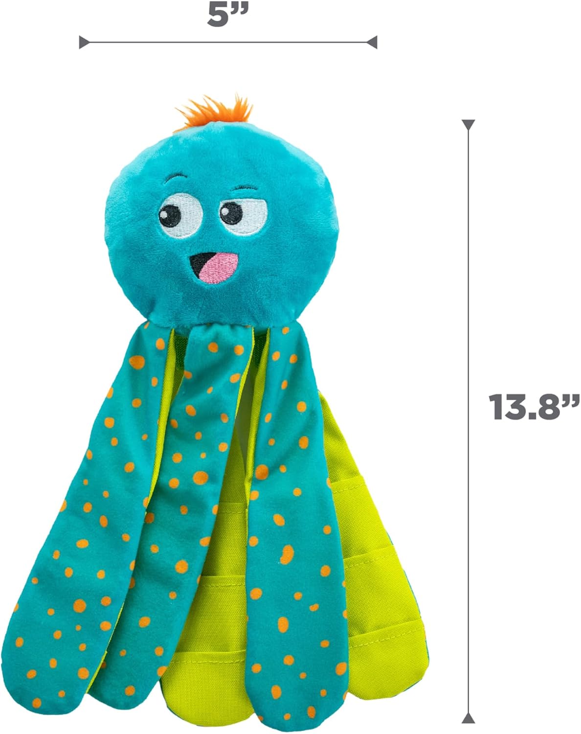 Floppy leg design of Silly Legz interactive dog toy
