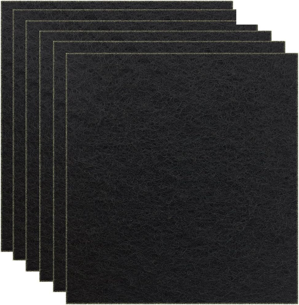 Beacozofu charcoal cat litter box replacement filter front view carbon pad