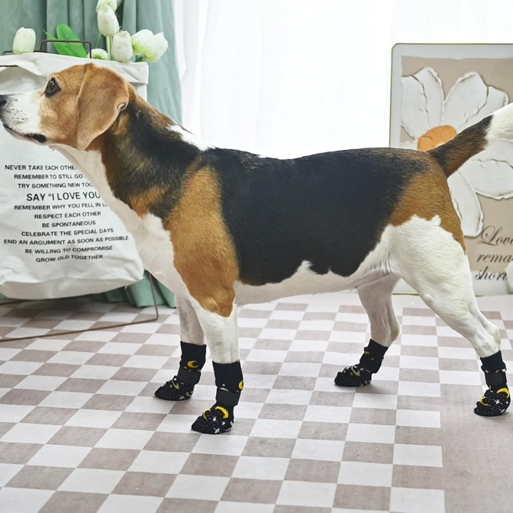 Various sizes of Scenereal anti-slip socks for different breeds