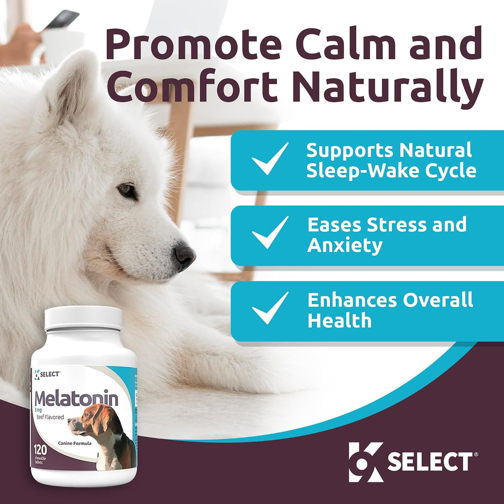 K9 Select canine composure chews nutritional facts label