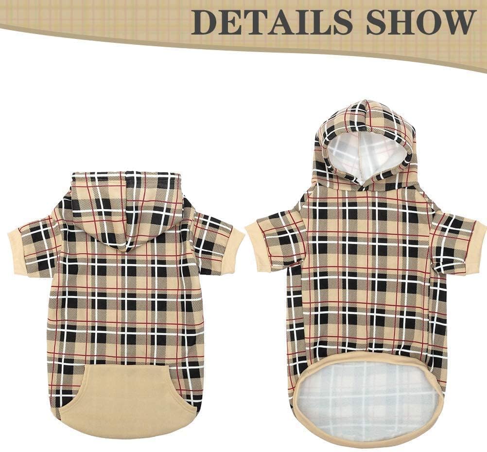 Warm polyester wool pet hoodie comfortable winter outfit