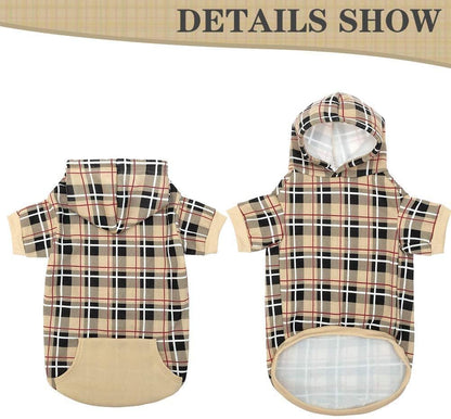 Warm polyester wool pet hoodie comfortable winter outfit