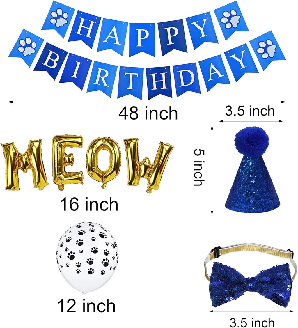 Premium quality non toxic cat birthday decoration accessories