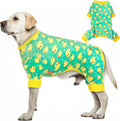 Kyeese dog pajamas yellow duck pattern front view