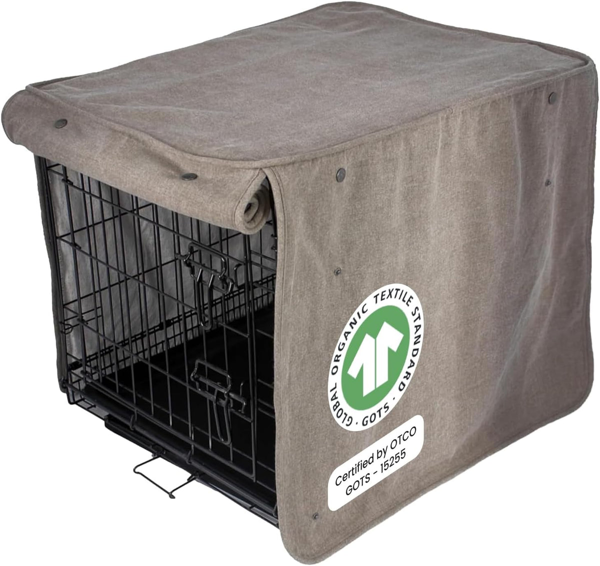 Molly Mutt Wild Horses Dog Crate Cover, 100% Cotton Canvas Cover with 2 Roll-Up Panels, Ideal for Dog or Cat Crate, Durable, Washable, and Free of Harmful Chemicals, 36" x 24" x 27" - Image 11