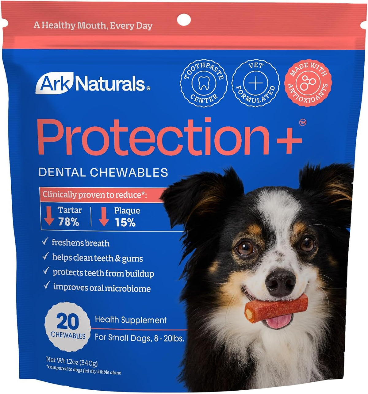 Ark Naturals Protection Plus Brushless Toothpaste for Mini Breeds, 4 oz Bag, Dog Dental Chew with Toothpaste Center, Prevents Plaque & Tartar, Freshens Breath - Image 12