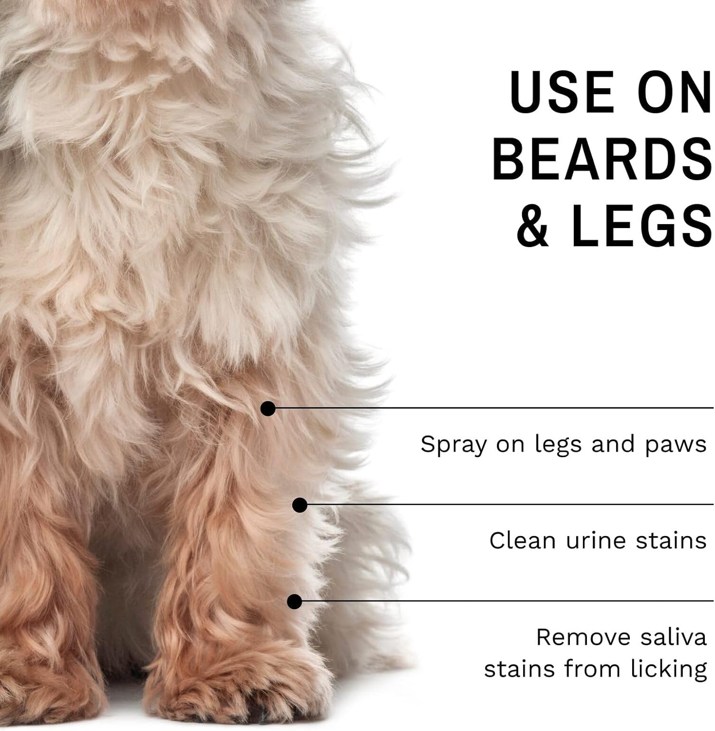 Eye Envy natural pet beard stain cleaning product