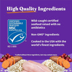 Back of Halo Holistic dry cat food bag with feeding guide