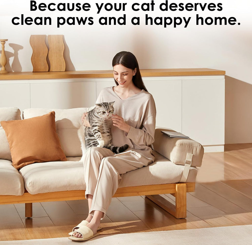 USA imported high density polymer kitty waste bags showing leak protection features